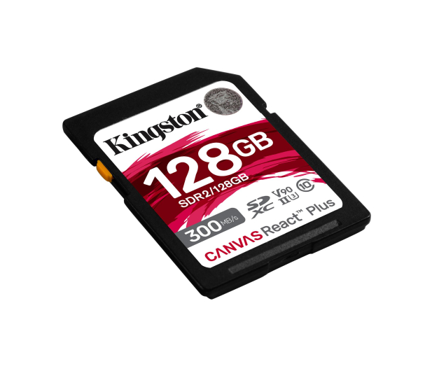Kingston 128GB SDXC Canvas React Plus 300MB/s U3 V90 - 743343 - zdjęcie 2